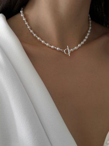 Намисто з перлинами S338 фото